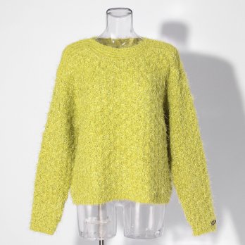 【COMING SOON】WLC ラメフラワーフェザーモールネップ プルオーバー