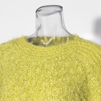 【COMING SOON】WLC ラメフラワーフェザーモールネップ プルオーバー 詳細画像