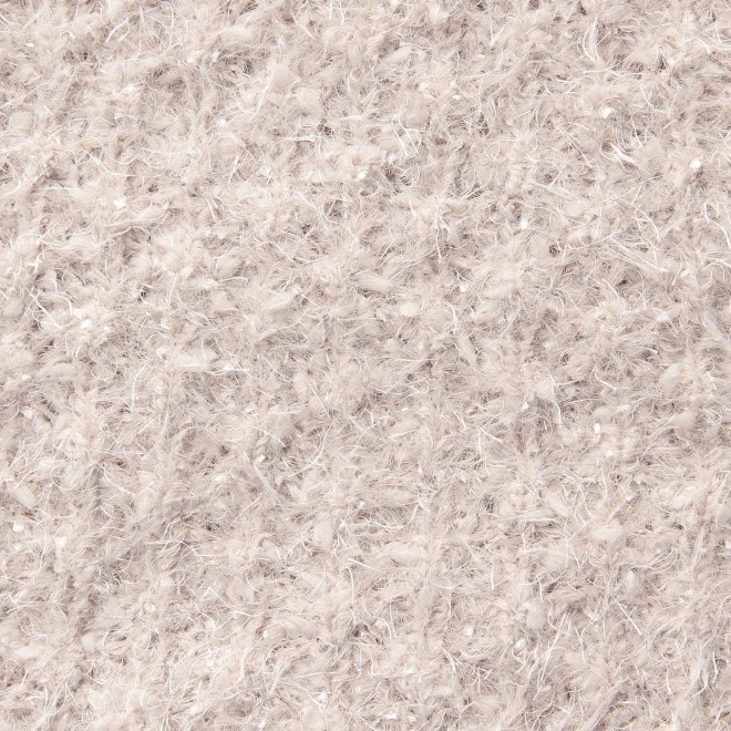 【COMING SOON】WLC ラメフラワーフェザーモールネップ プルオーバー 詳細画像 ライトグレー 3