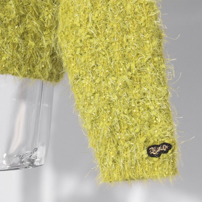 【COMING SOON】WLC ラメフラワーフェザーモールネップ プルオーバー 詳細画像 イエロー 5