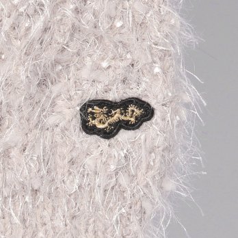 【COMING SOON】WLC ラメフラワーフェザーモールネップ カーディガン 詳細画像