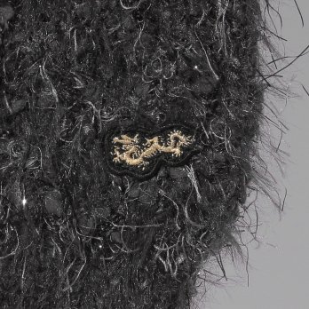 【COMING SOON】WLC ラメフラワーフェザーモールネップ カーディガン 詳細画像