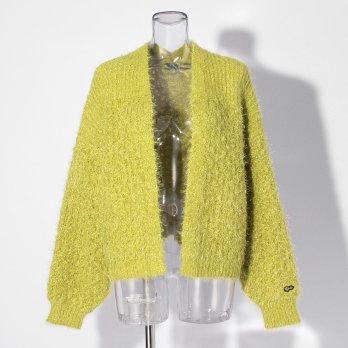 【COMING SOON】WLC ラメフラワーフェザーモールネップ カーディガン 詳細画像