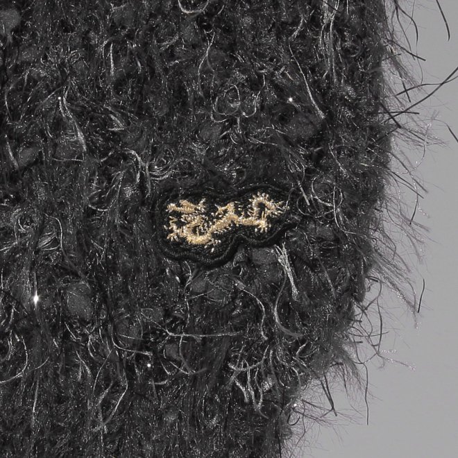 【COMING SOON】WLC ラメフラワーフェザーモールネップ カーディガン 詳細画像 グレー 2