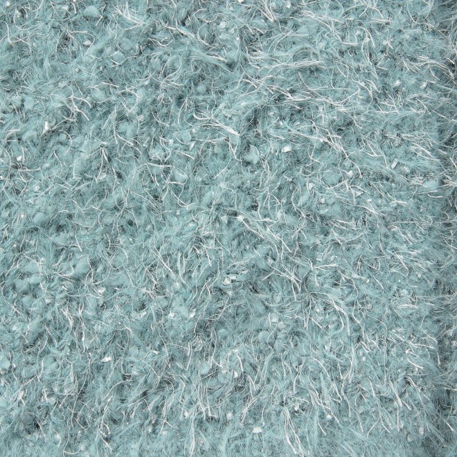 【COMING SOON】WLC ラメフラワーフェザーモールネップ カーディガン 詳細画像 ライトブルー 3