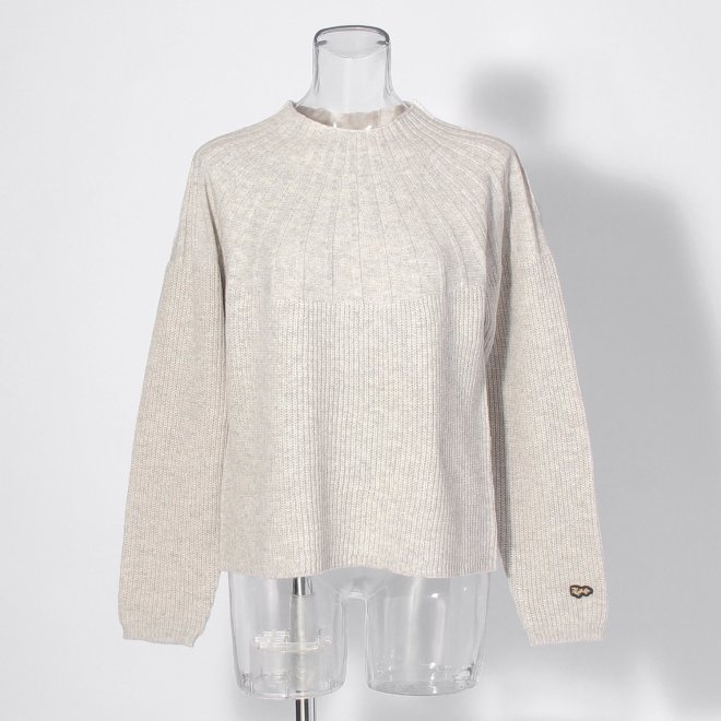 WLC ヤクウールホイップネックニット 詳細画像 ホワイト 1