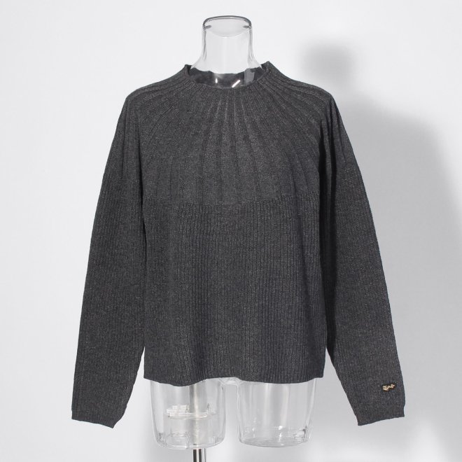 WLC ヤクウールホイップネックニット 詳細画像 グレー 1