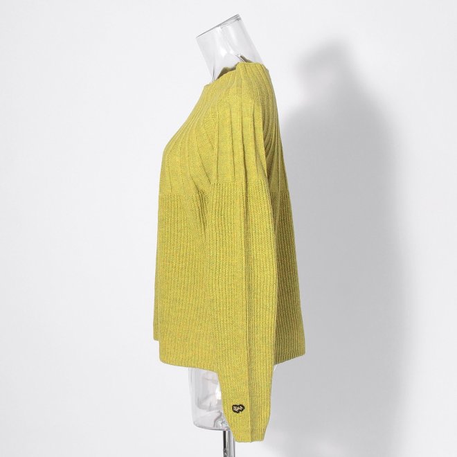 WLC ヤクウールホイップネックニット 詳細画像 イエロー 2