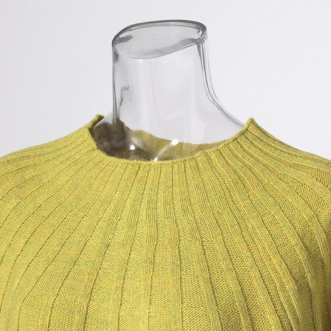 WLC ヤクウールホイップネックニット 詳細画像 イエロー 4