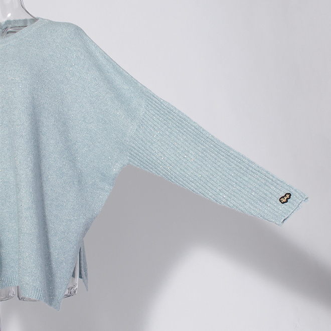 【COMING SOON】WLC スパンコールドルマンニット 詳細画像 ライトブルー 4