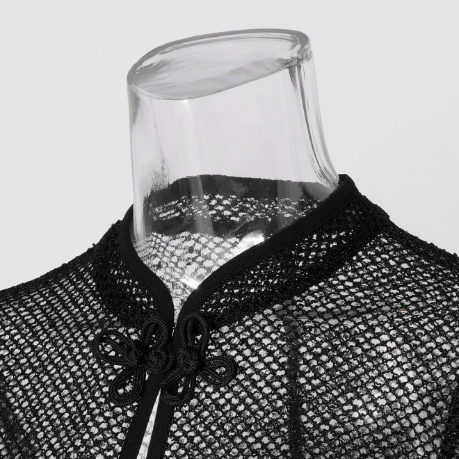 Slab mesh ブラウス 詳細画像 ブラック 5