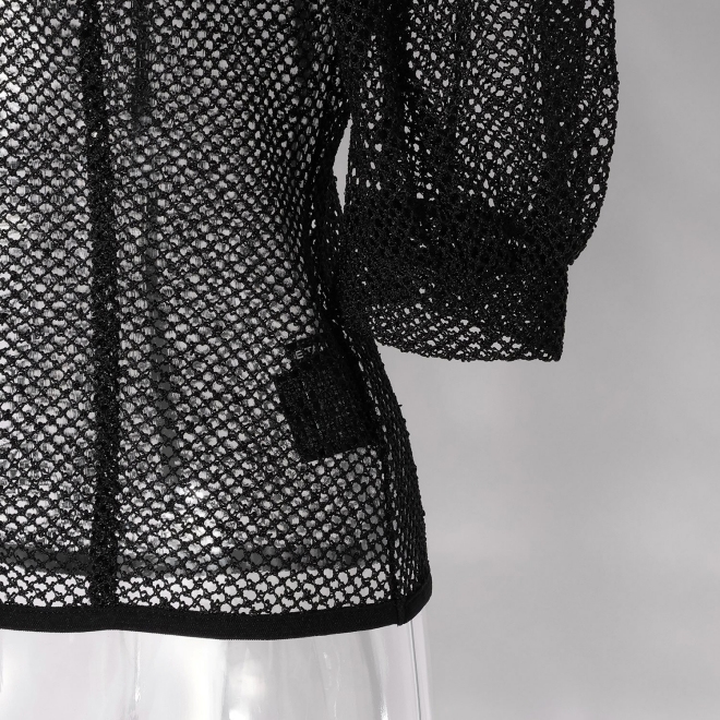 【期間限定価格】Slab mesh ブラウス 詳細画像 ブラック 9