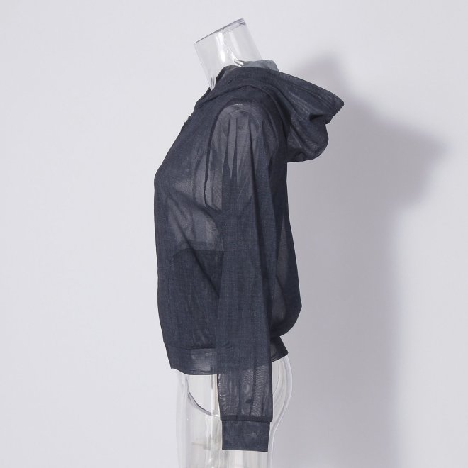 【COMING SOON】Sheer denim ブルゾン 詳細画像 ネイビー 2