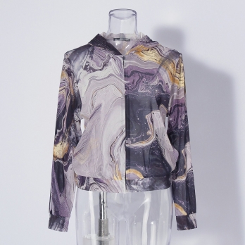 【COMING SOON】Marble dragon print ブルゾン