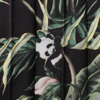Hide＆Seek panda print on satin スカート 詳細画像