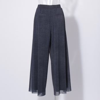 Sheer denim パンツ 詳細画像