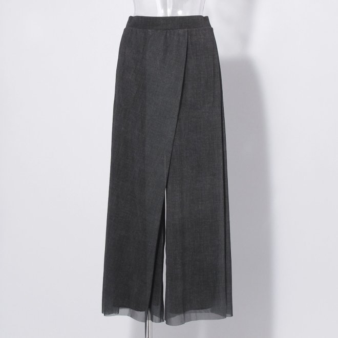 【COMING SOON】Sheer denim パンツ 詳細画像 ブラック 1