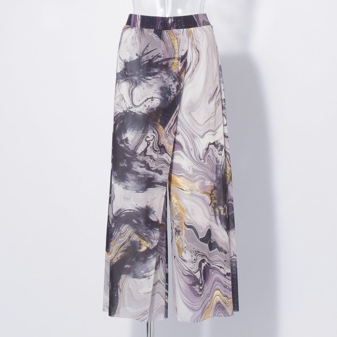 【COMING SOON】Marble dragon print パンツ