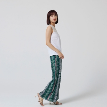 Bamboo embroidery Tシャツ 詳細画像