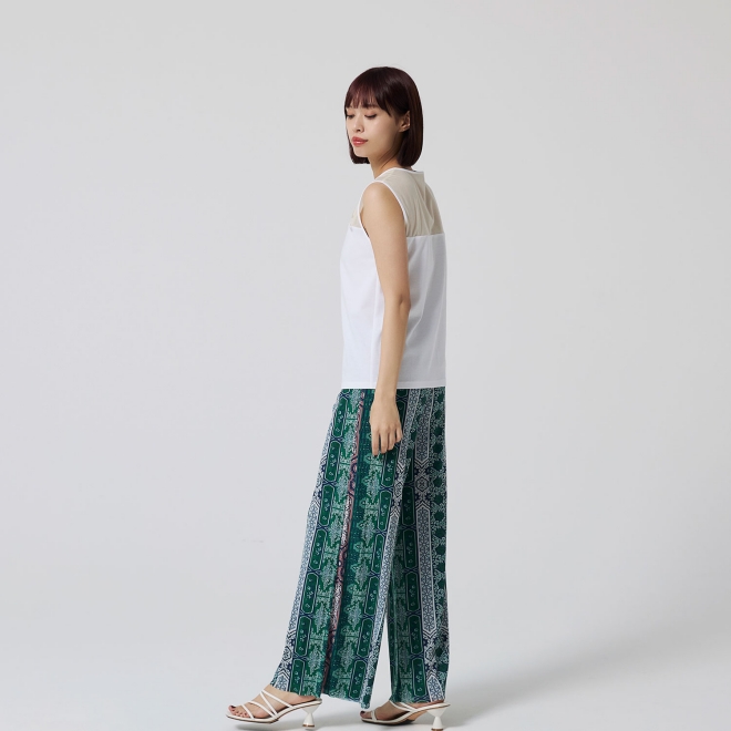 Bamboo embroidery Tシャツ 詳細画像 ホワイト 2
