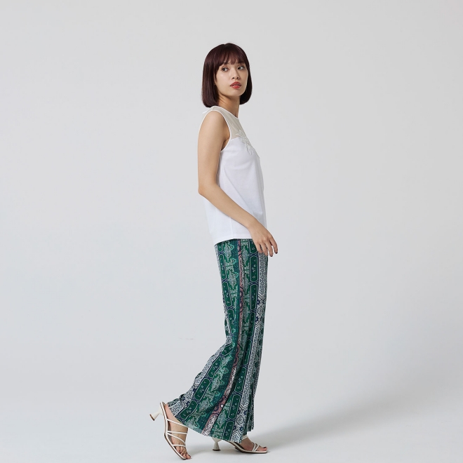 Bamboo embroidery Tシャツ 詳細画像 ホワイト 4