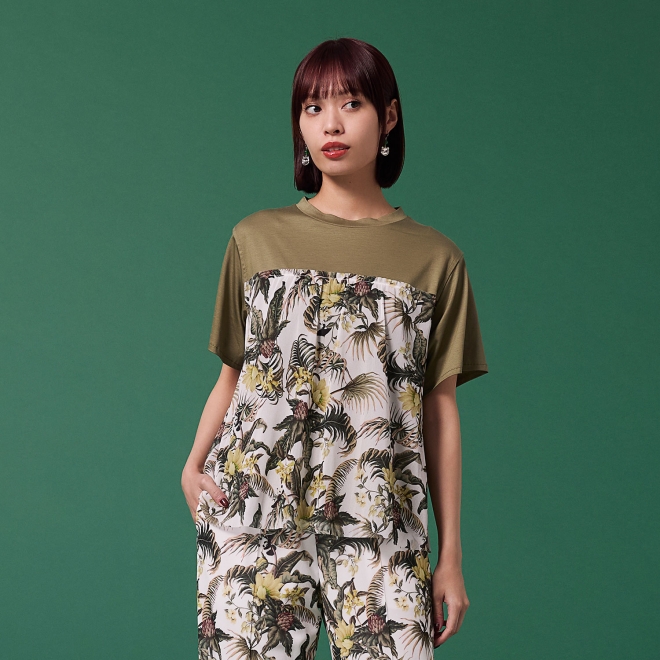 Hide＆Seek panda print Tシャツ 詳細画像 白系マルチ 1