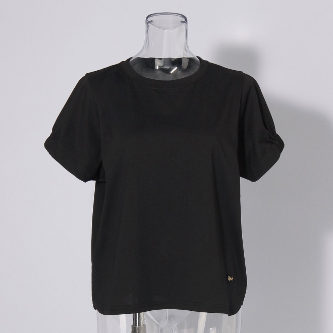 【COMING SOON】WLC Breeze Cotton ギャザースリーブ Tシャツ 詳細画像 ブラック 1