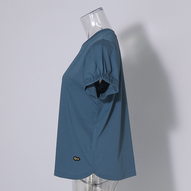 【COMING SOON】WLC Breeze Cotton ギャザースリーブ Tシャツ 詳細画像 ライトブルー 2