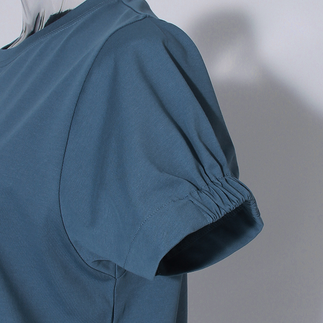 【COMING SOON】WLC Breeze Cotton ギャザースリーブ Tシャツ 詳細画像 ライトブルー 4