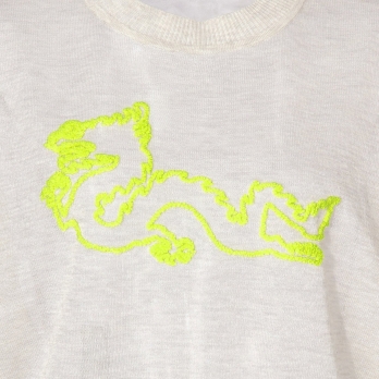 WLC サガラ刺繍強撚ラメニット プルオーバー 詳細画像
