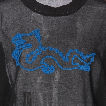 WLC サガラ刺繍強撚ラメニット プルオーバー 詳細画像