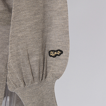 【COMING SOON】WLC 強撚ラメスリットトッパー ニット 詳細画像