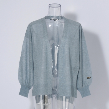 【COMING SOON】WLC 強撚ラメスリットトッパー ニット