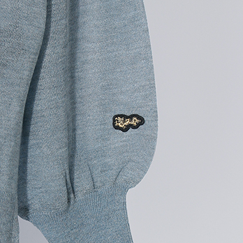 【COMING SOON】WLC 強撚ラメスリットトッパー ニット 詳細画像