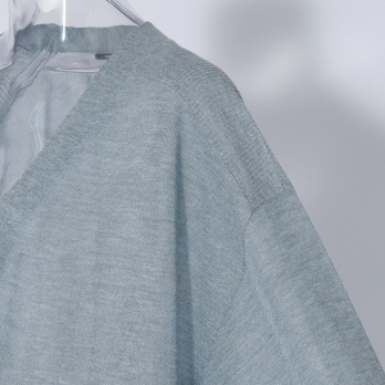 【COMING SOON】WLC 強撚ラメスリットトッパー ニット 詳細画像