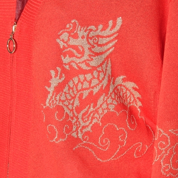 【期間限定価格】WLC 強燃インターシャニットジップ カーディガン 詳細画像