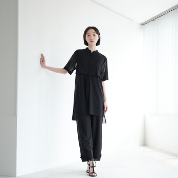 【接触冷感】Solid air net パンツ