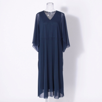 【接触冷感】Solid air net ドレス 詳細画像