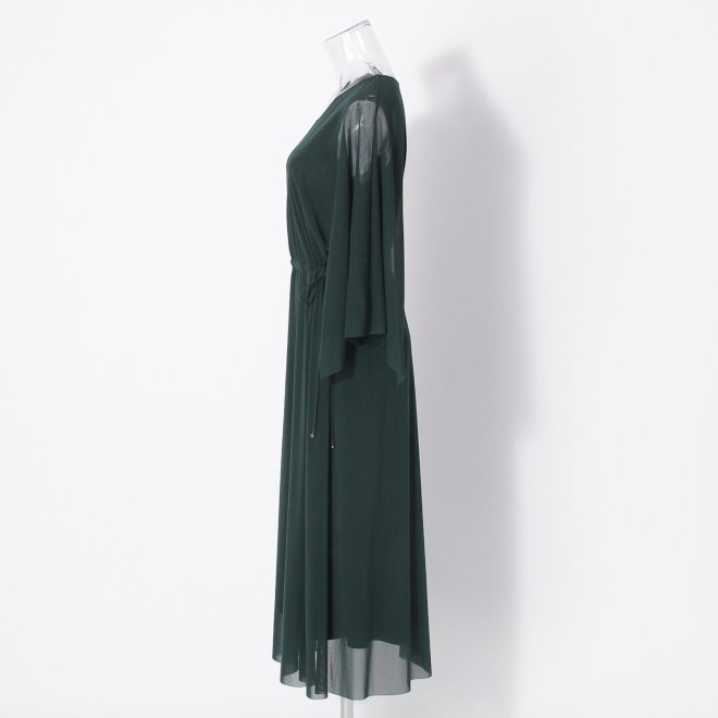 【接触冷感】Solid air net ドレス 詳細画像 カーキ 2