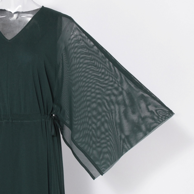 【接触冷感】Solid air net ドレス 詳細画像 カーキ 5