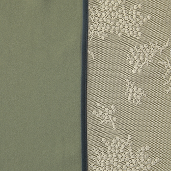 Flower embroidery on jacquard tulle ドレス 詳細画像