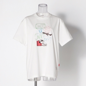 【COMING SOON】【 スヌーピー 】 Passport stamp Tシャツ 詳細画像