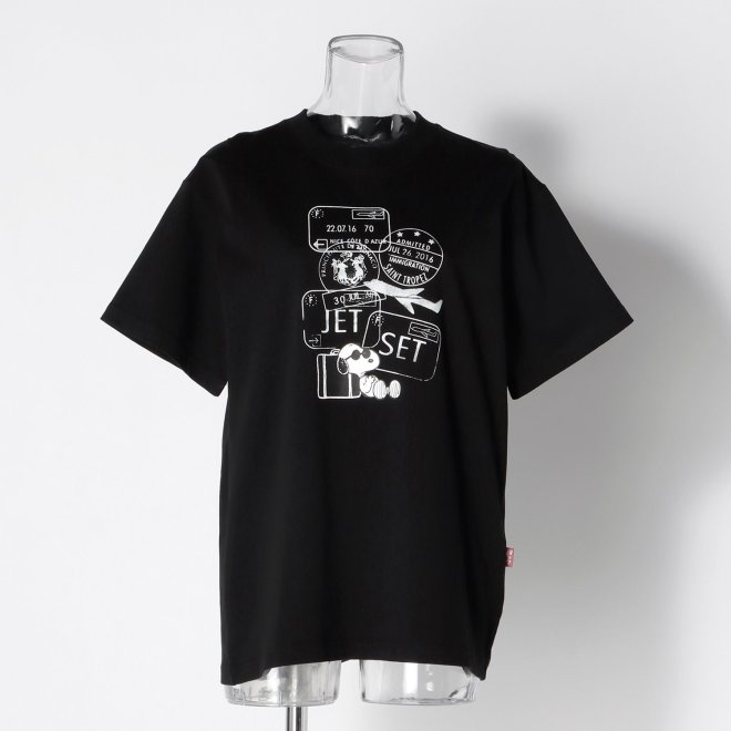 【COMING SOON】【 スヌーピー 】 Passport stamp Tシャツ 詳細画像 ブラック 1