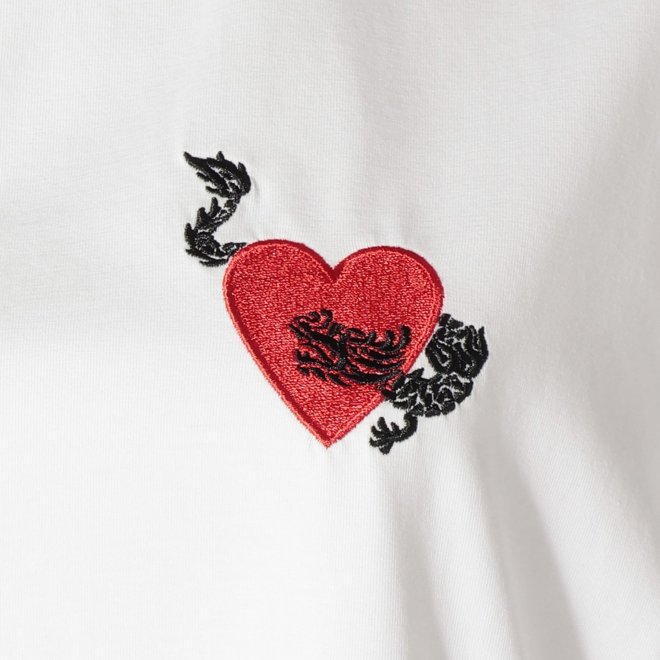WLC ワンポイント刺繍 Tシャツ 詳細画像 ホワイト 2