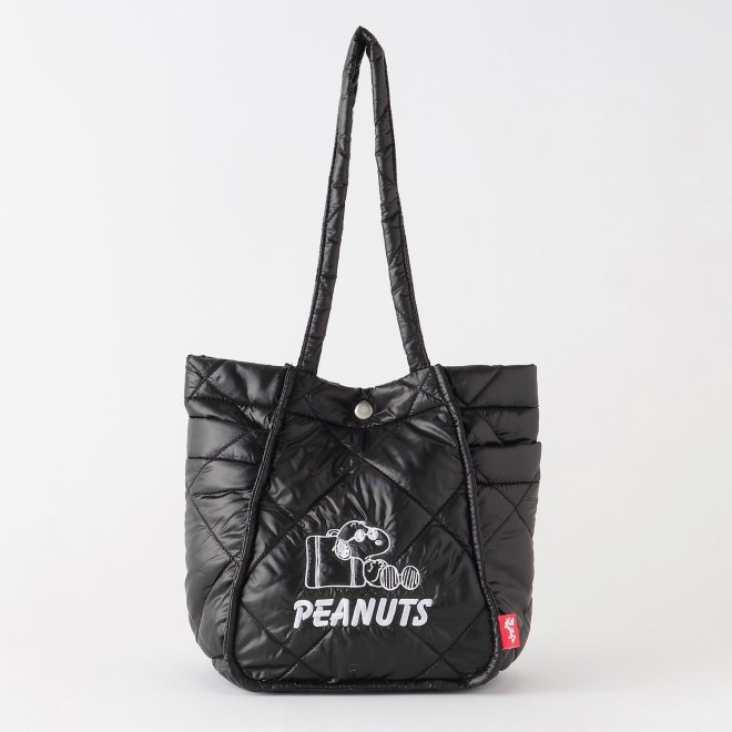 【COMING SOON】【 スヌーピー 】 Quilting Tote Bag 詳細画像 ブラック 1