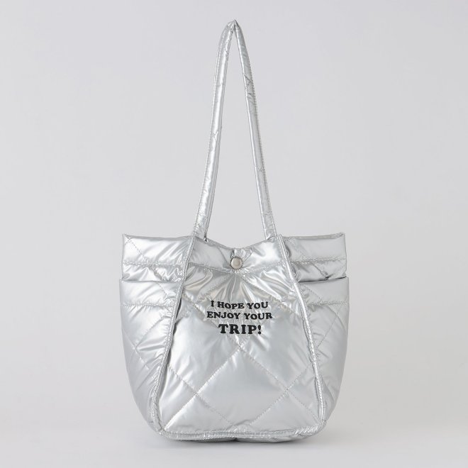 【COMING SOON】【 スヌーピー 】 Quilting Tote Bag 詳細画像 シルバー 3