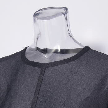 Sheer raschel long sleeve tee ブラウス 詳細画像