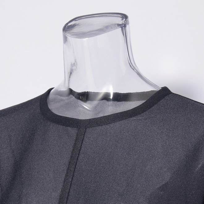 Sheer raschel long sleeve tee ブラウス 詳細画像 ネイビー 5