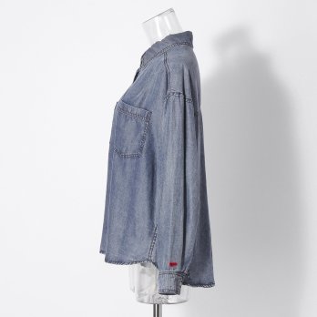 【COMING SOON】WLC バイオシルクラウンドヘム抜き衿シャツ 詳細画像