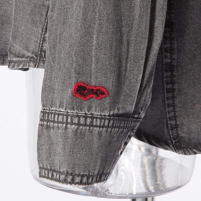 【COMING SOON】WLC バイオシルクラウンドヘム抜き衿シャツ 詳細画像 グレー 2